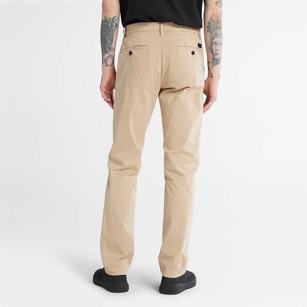 Beige Men's Timberland Anti-odour Ultra-stretchs Pants | Israel-3876490