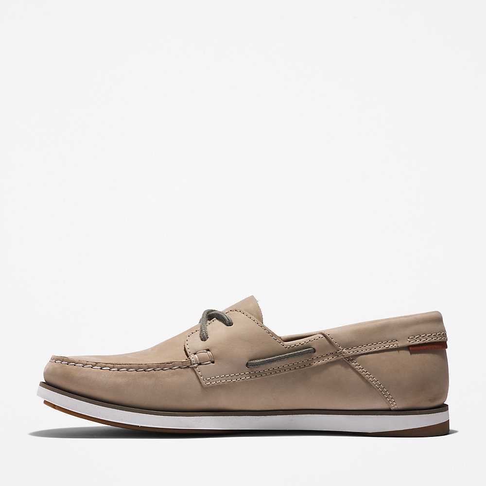 Beige Men's Timberland Atlantis Break Boat Shoes | Israel-5342781