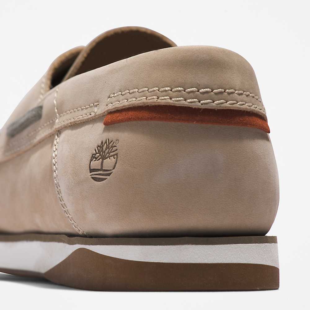 Beige Men's Timberland Atlantis Break Boat Shoes | Israel-5342781