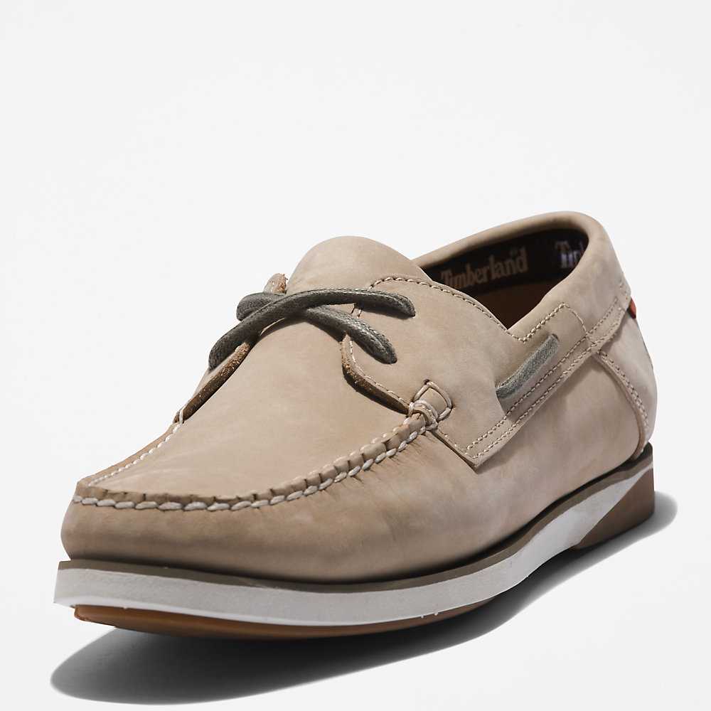 Beige Men's Timberland Atlantis Break Boat Shoes | Israel-5342781