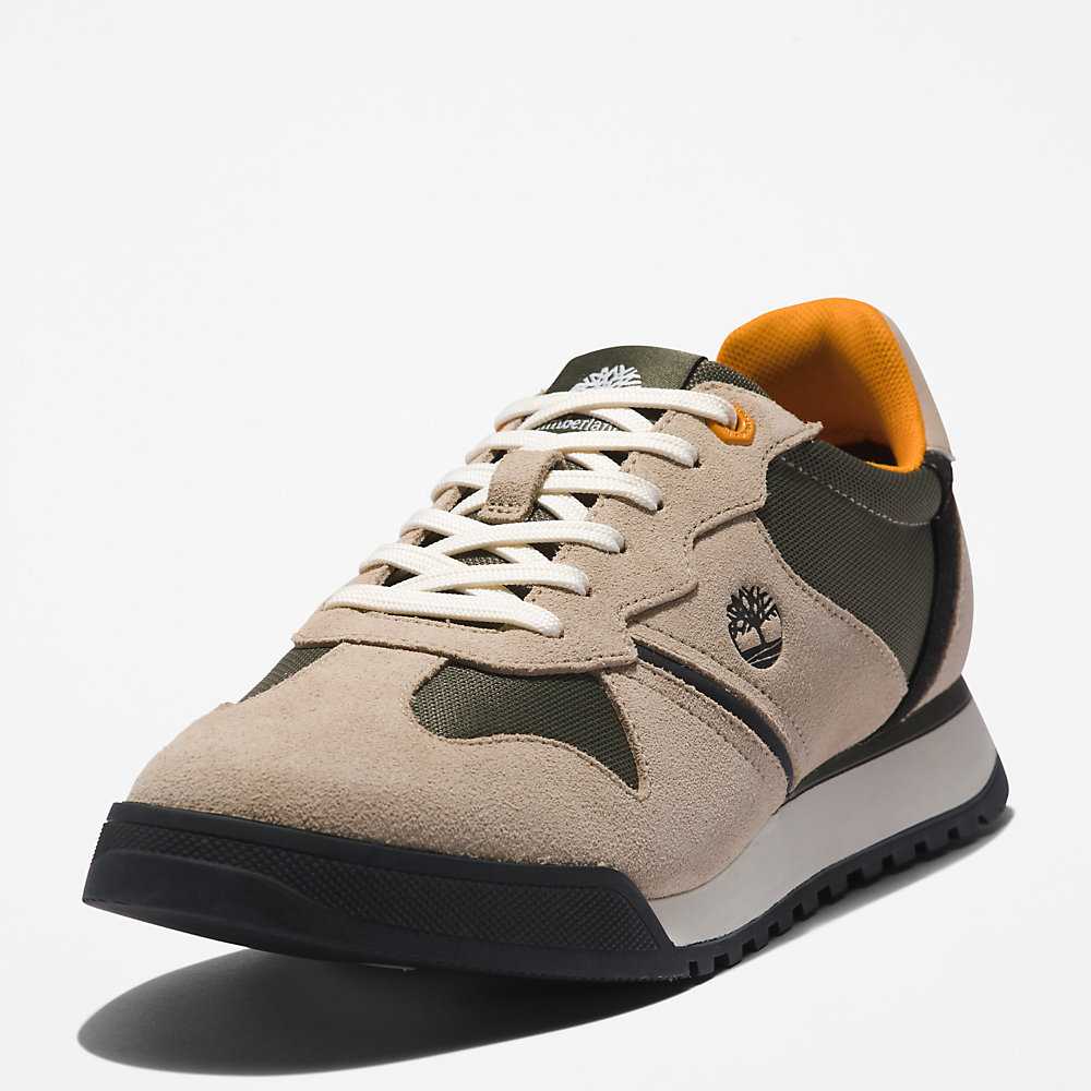 Beige Men's Timberland Miami Sneakers | Israel-6053419