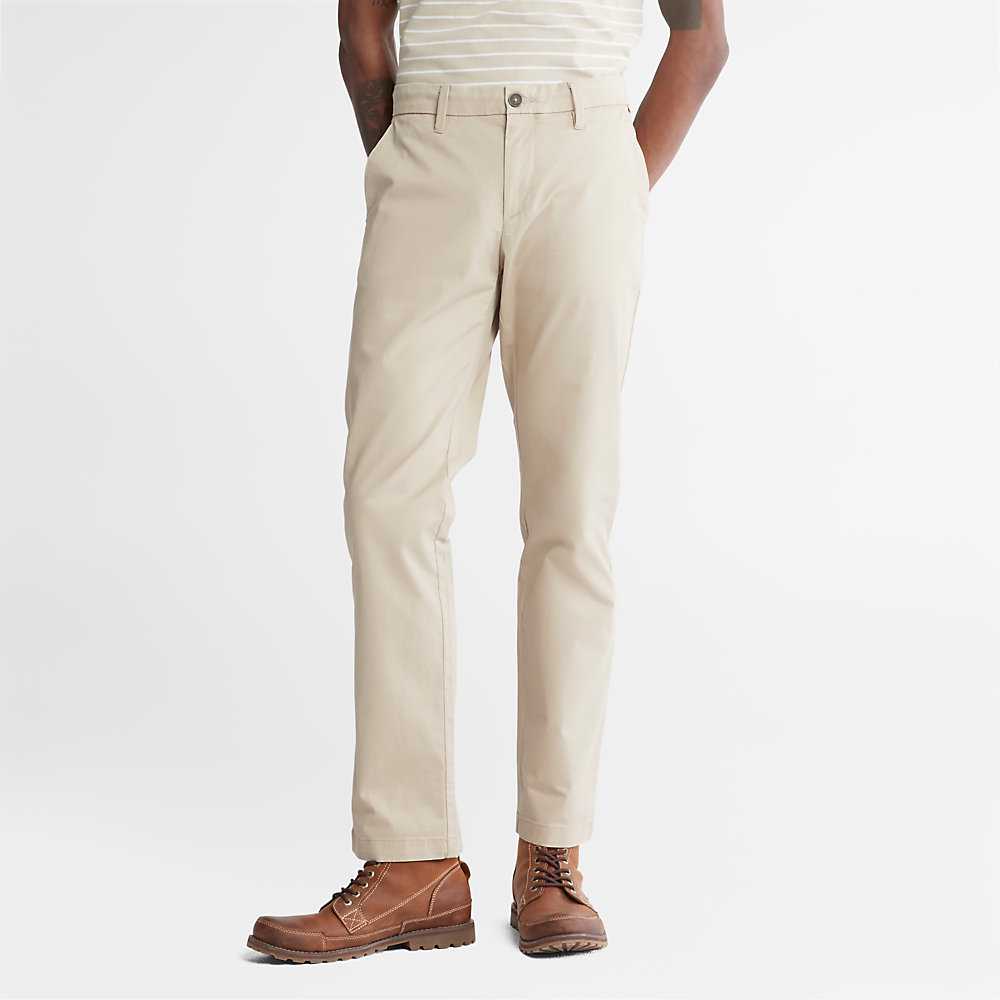 Beige Men\'s Timberland Squam Lake Chinos | Israel-3529074