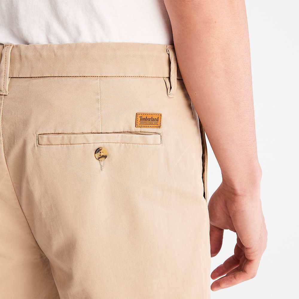 Beige Men's Timberland Squam Lake Shorts | Israel-2751894