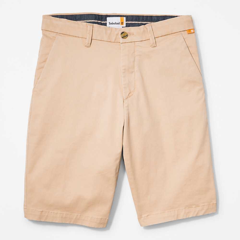 Beige Men's Timberland Squam Lake Shorts | Israel-2751894