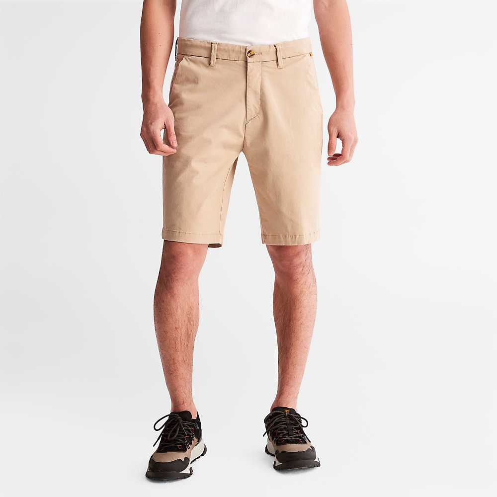 Beige Men\'s Timberland Squam Lake Shorts | Israel-2751894