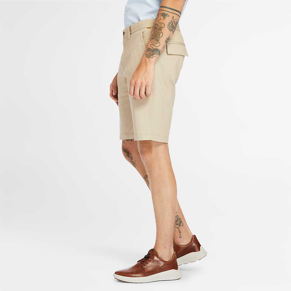 Beige Men's Timberland Squam Lake Shorts | Israel-6278149