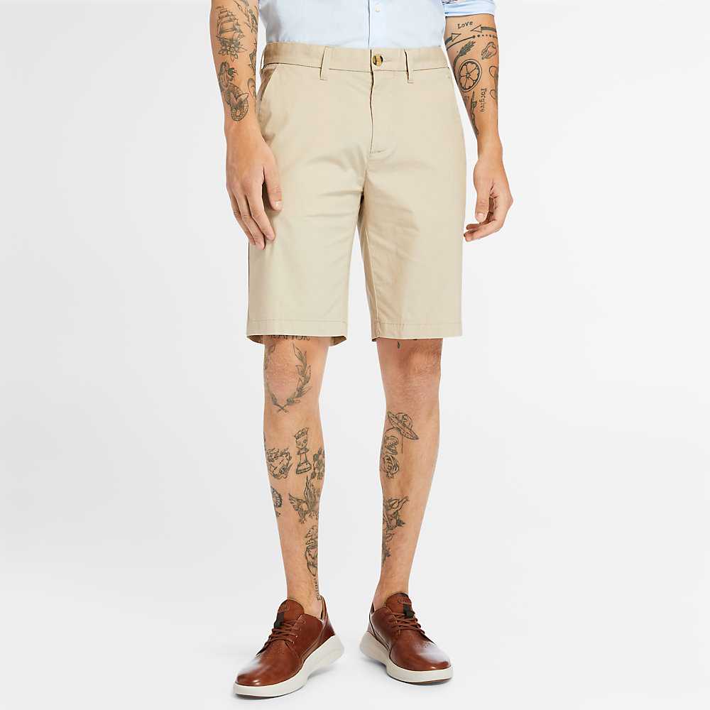 Beige Men\'s Timberland Squam Lake Shorts | Israel-6278149