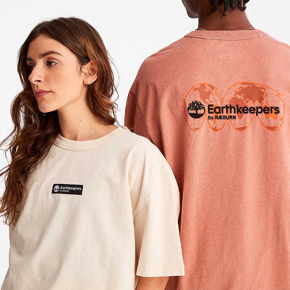 Beige Women's Timberland Earthkeepers T Shirts | Israel-4837560