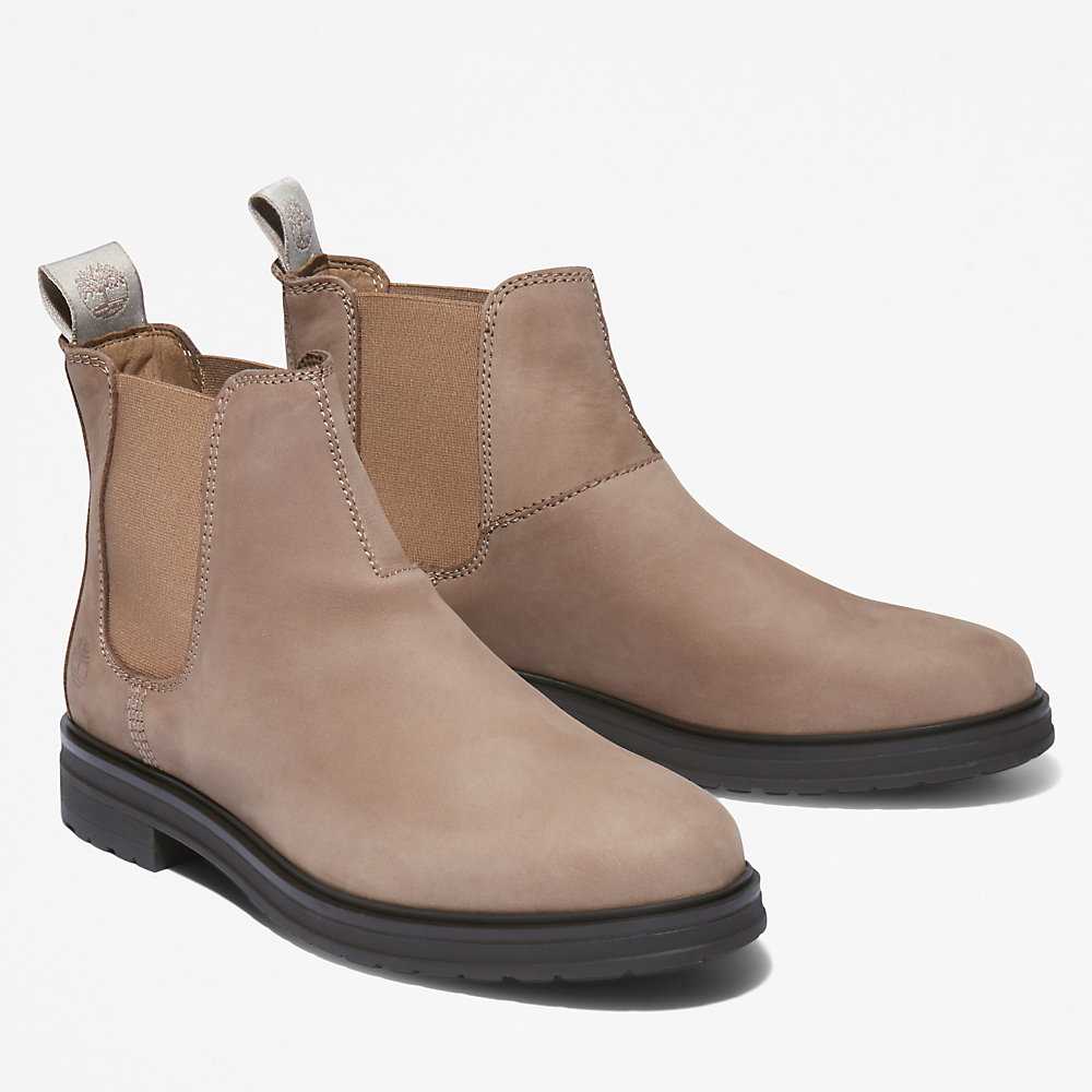 Beige Women's Timberland Hannover Hill Chelsea Boots | Israel-5326179