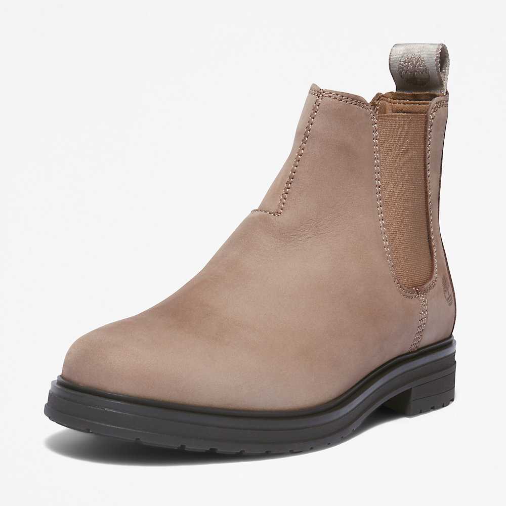 Beige Women's Timberland Hannover Hill Chelsea Boots | Israel-5326179