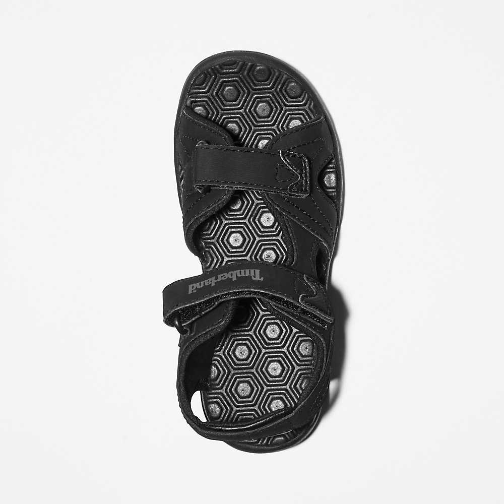 Black Kids' Timberland Adventure Seeker Sandals | Israel-4219656