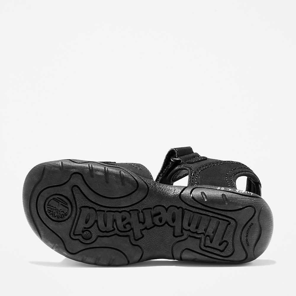 Black Kids' Timberland Adventure Seeker Sandals | Israel-4219656