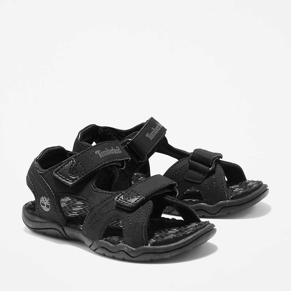 Black Kids' Timberland Adventure Seeker Sandals | Israel-4219656