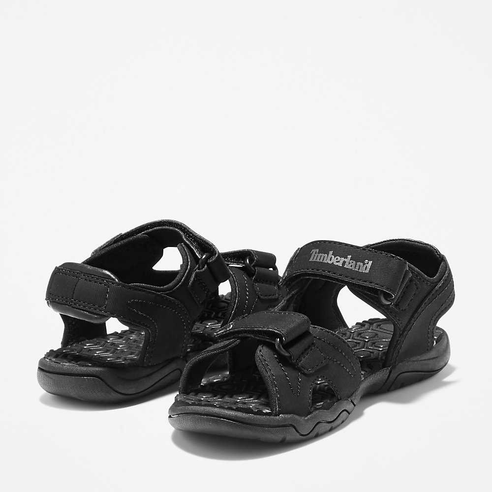 Black Kids' Timberland Adventure Seeker Sandals | Israel-4219656