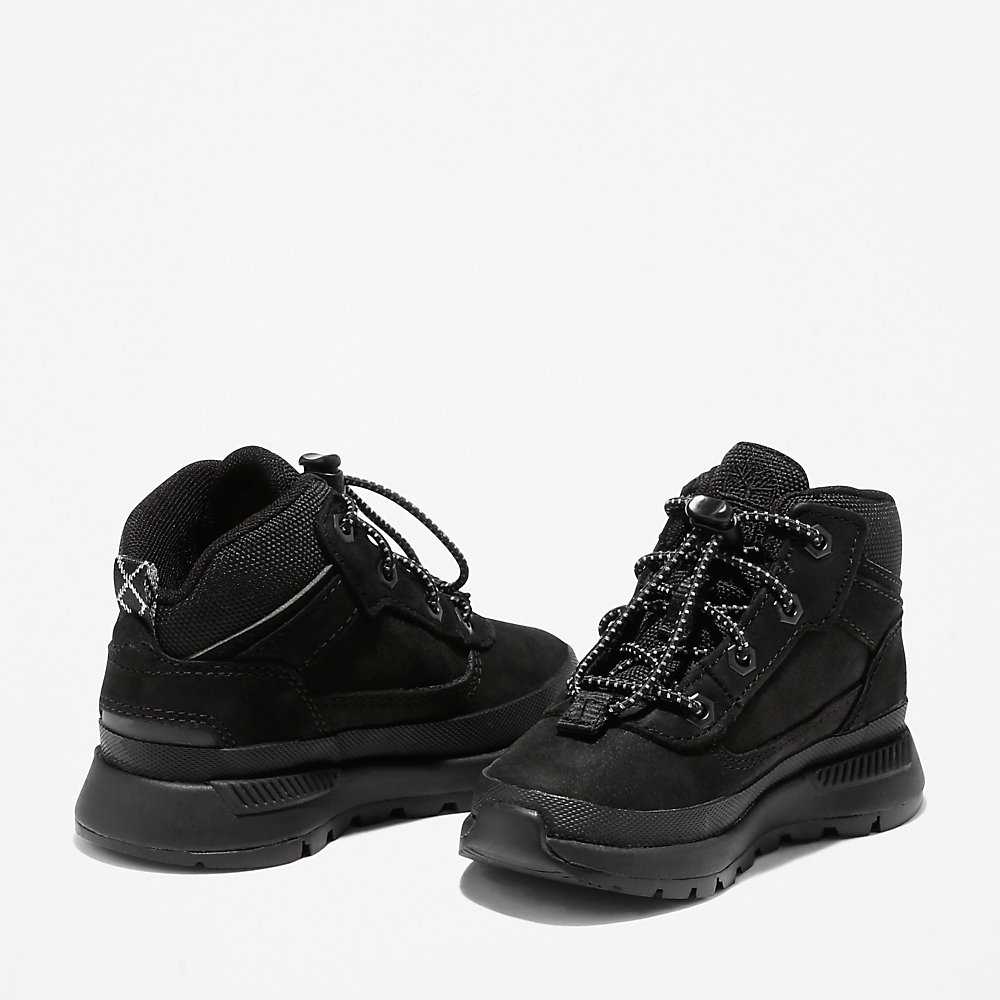 Black Kids' Timberland Field Trekker Hiking Boots | Israel-4219507