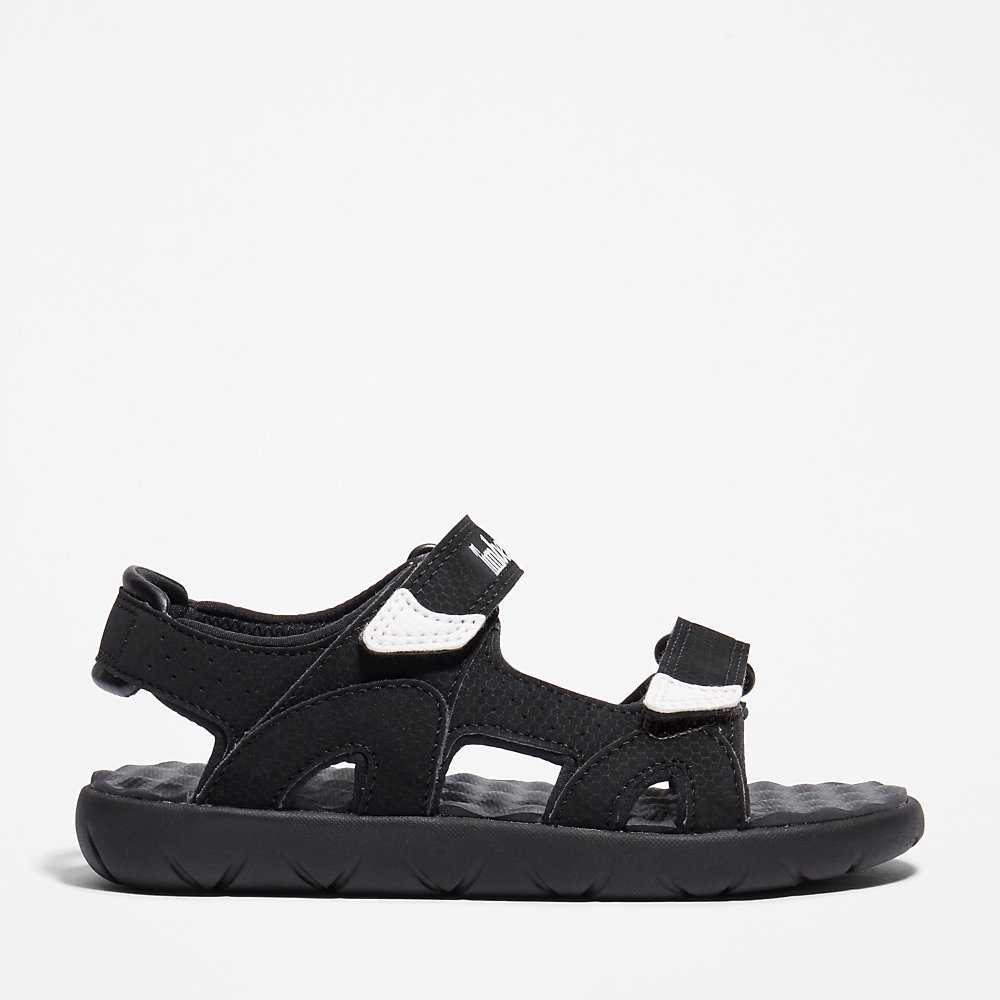 Black Kids\' Timberland Perkins Row Sandals | Israel-4832907