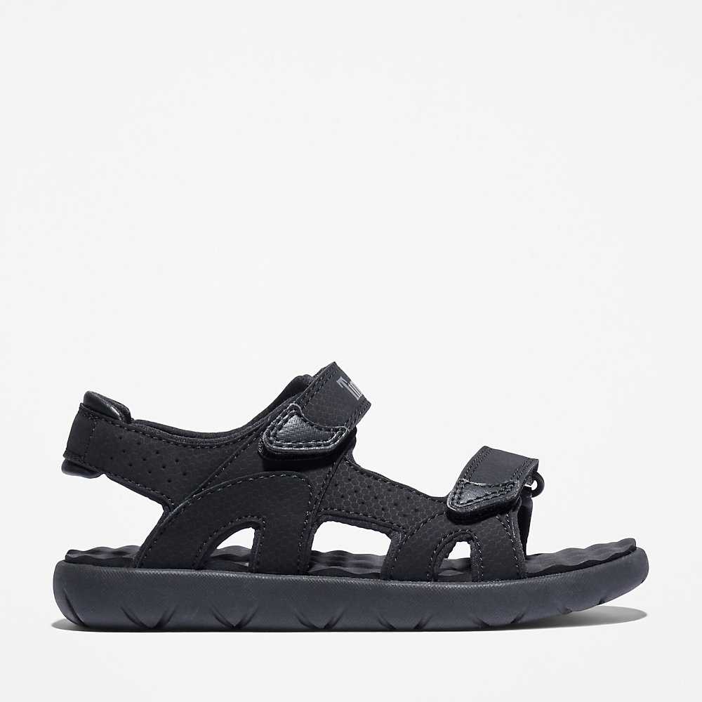 Black Kids\' Timberland Perkins Row Sandals | Israel-5392416