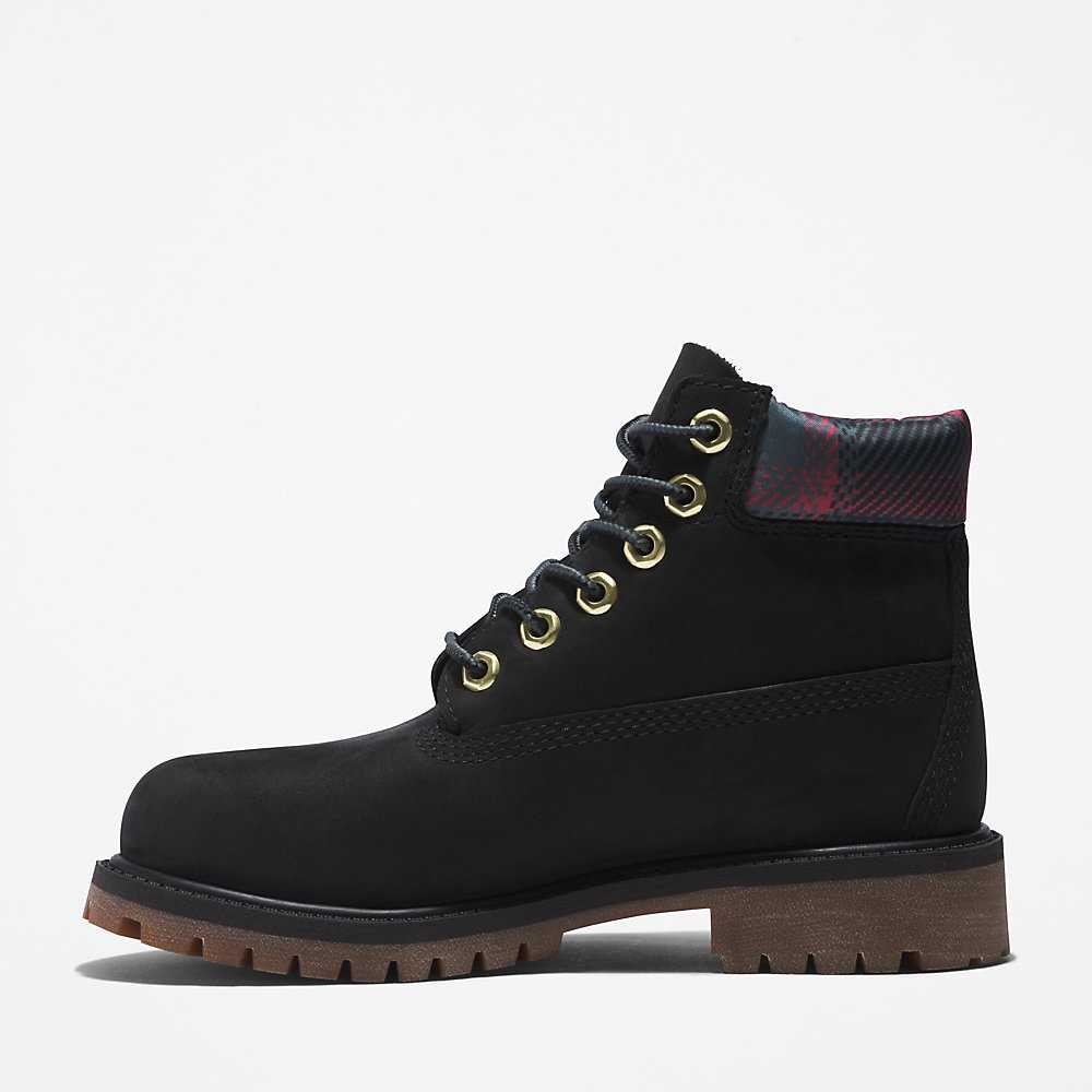 Black Kids' Timberland Premium® 6 Inch Waterproof Boots | Israel-4219590