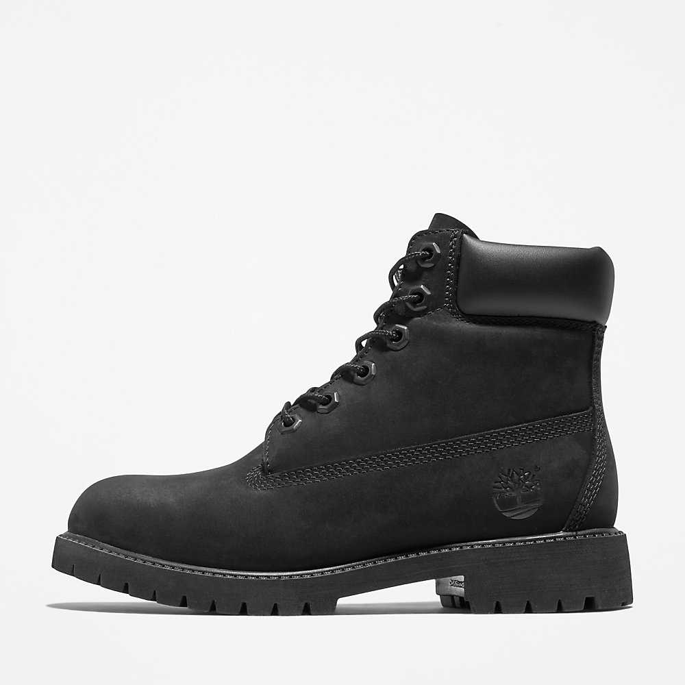 Black Kids' Timberland Premium® 6 Inch Waterproof Boots | Israel-4219605