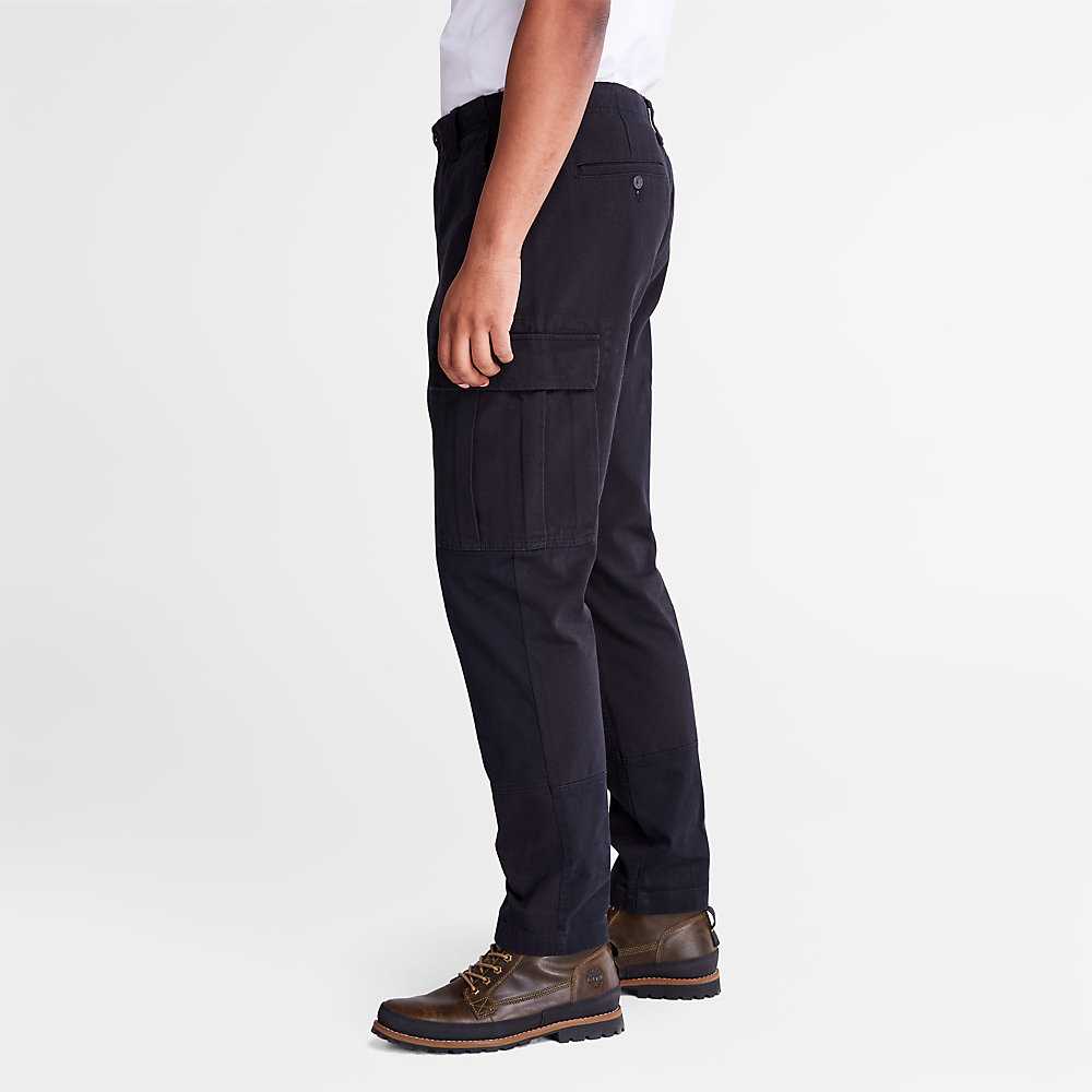 Black Men's Timberland 6 Pocket Cargo Pants | Israel-2648907