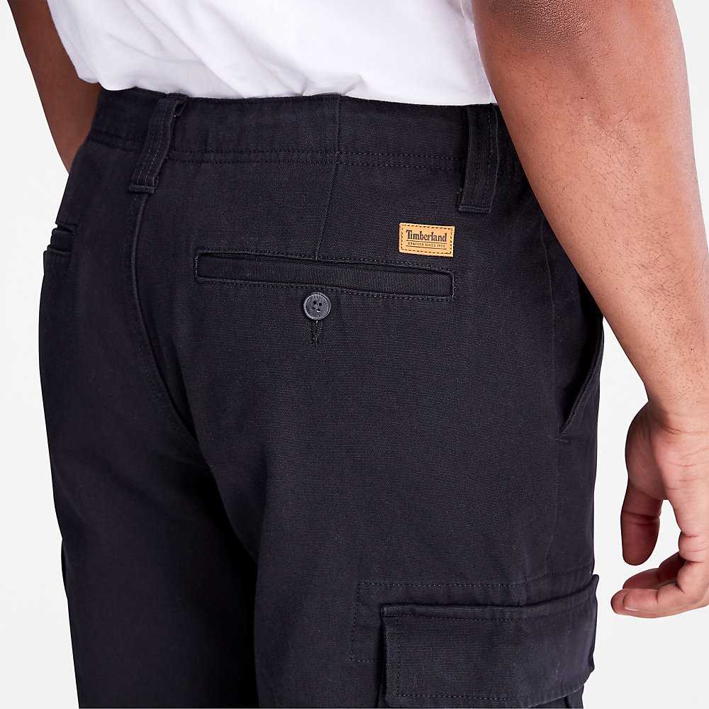 Black Men's Timberland 6 Pocket Cargo Pants | Israel-2648907