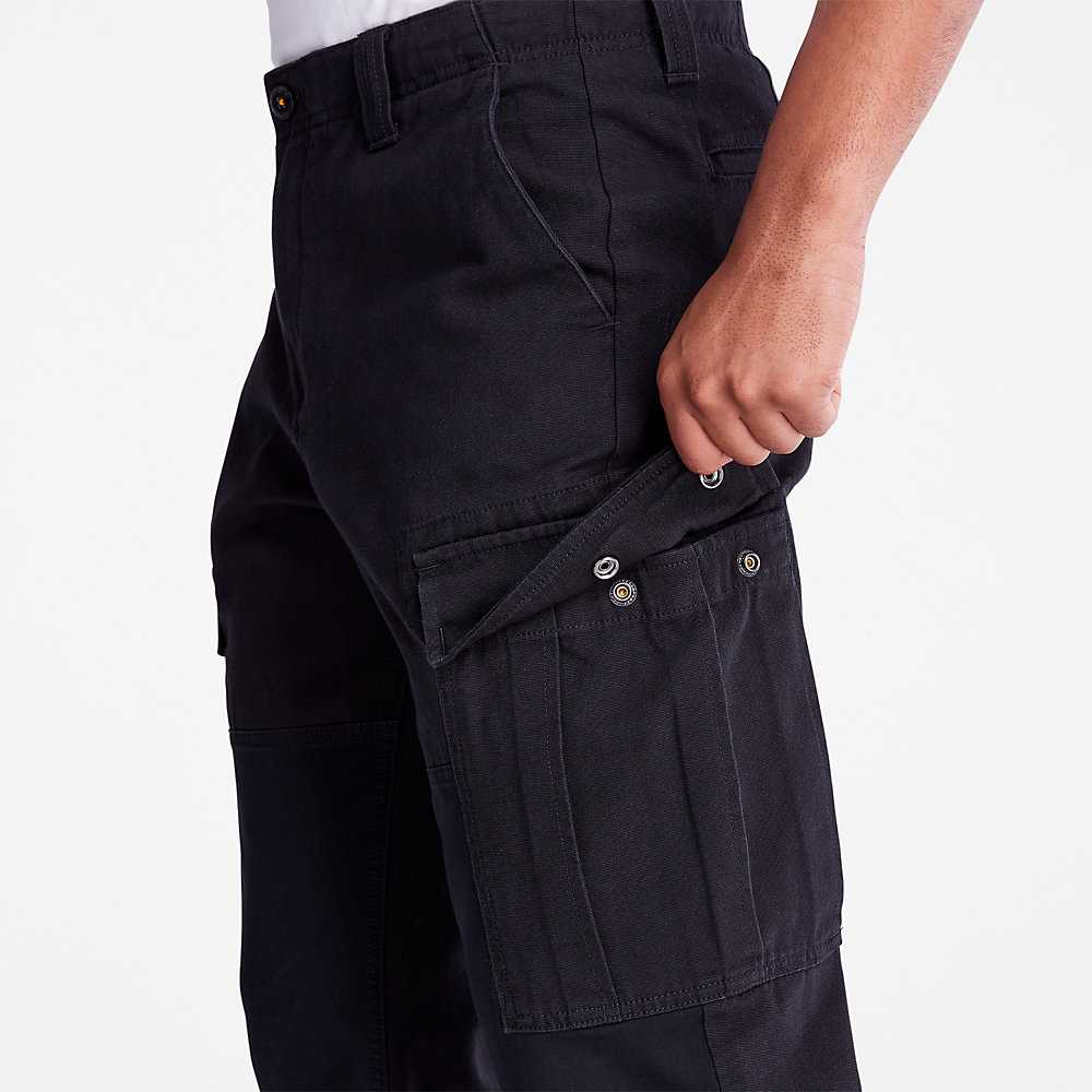 Black Men's Timberland 6 Pocket Cargo Pants | Israel-2648907