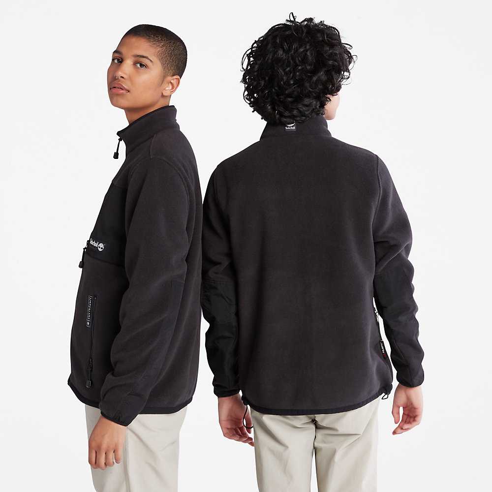 Black Men's Timberland All Gender Polartec® Fleece Jackets | Israel-0185394