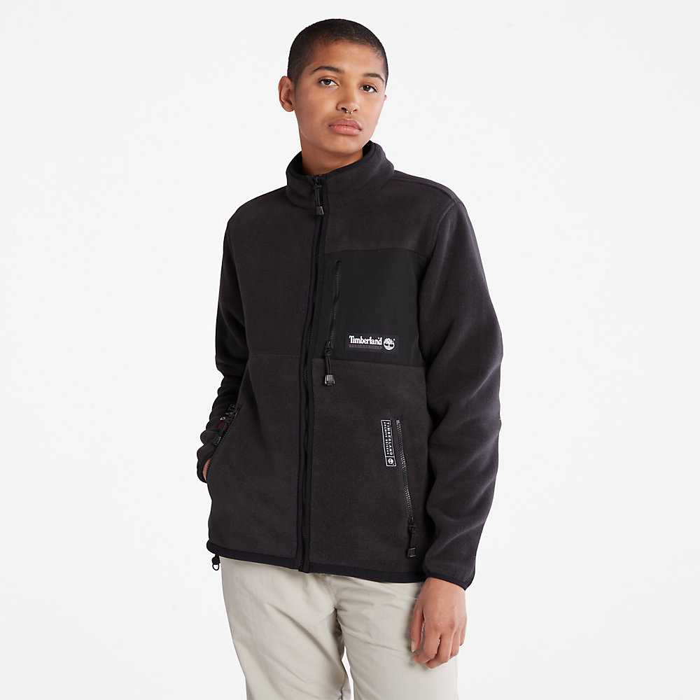 Black Men's Timberland All Gender Polartec® Fleece Jackets | Israel-0185394