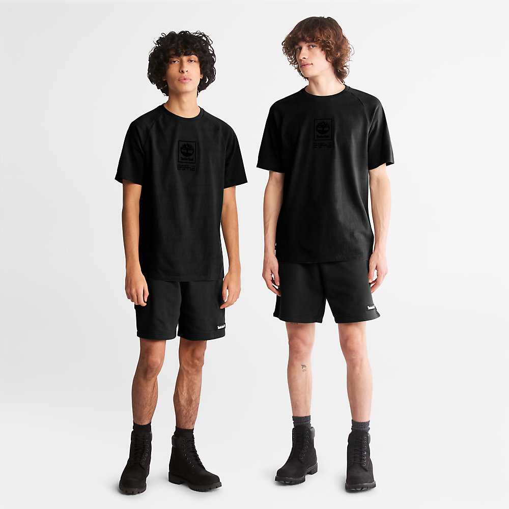 Black Men's Timberland All Gender Sweat Shorts | Israel-1270389