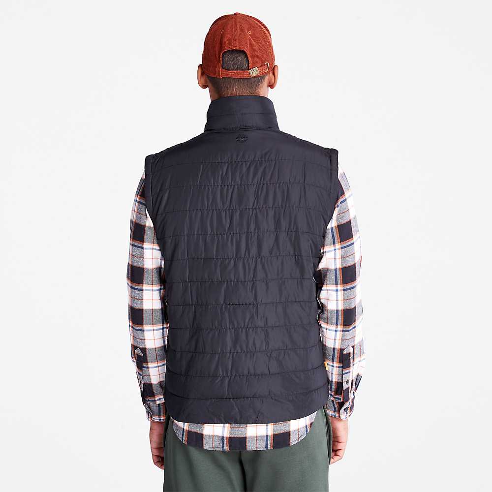 Black Men's Timberland Axis Peak Vest | Israel-7853619