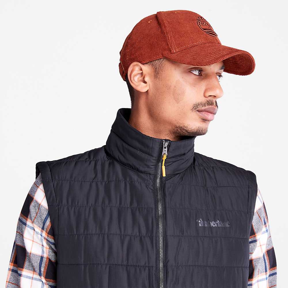 Black Men's Timberland Axis Peak Vest | Israel-7853619