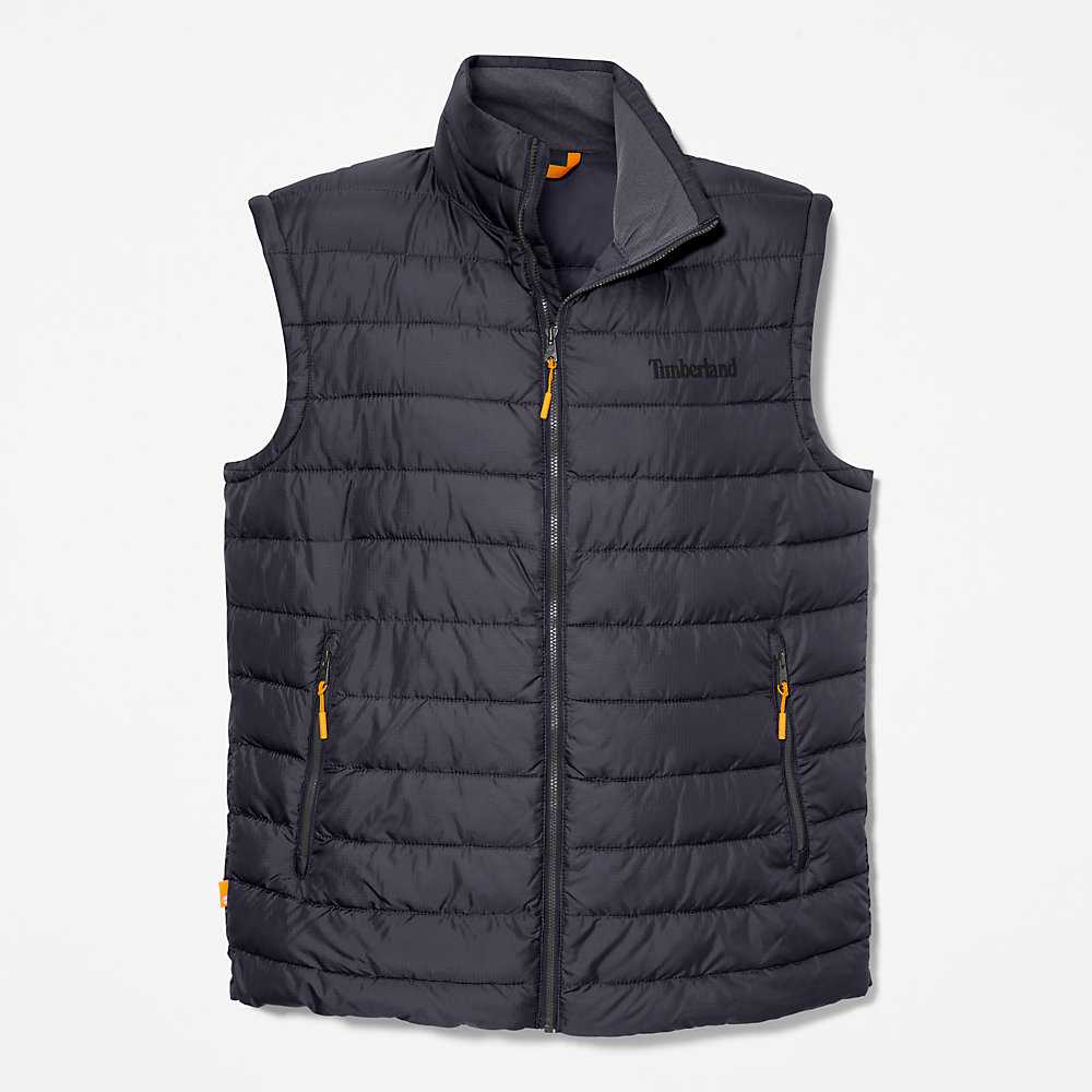 Black Men's Timberland Axis Peak Vest | Israel-7853619