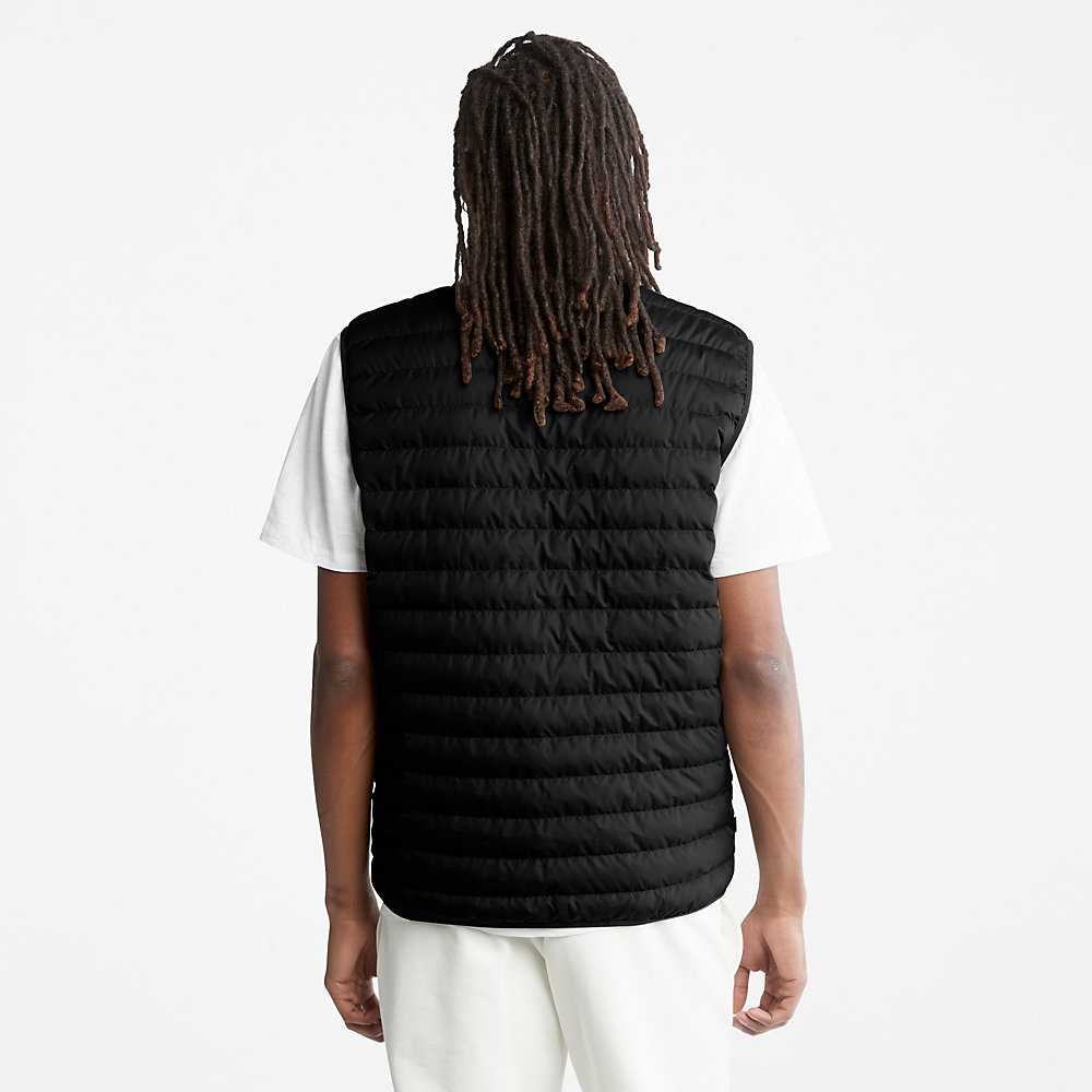 Black Men's Timberland Axis Peak Vest | Israel-9230478