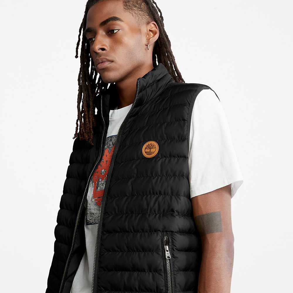 Black Men's Timberland Axis Peak Vest | Israel-9230478