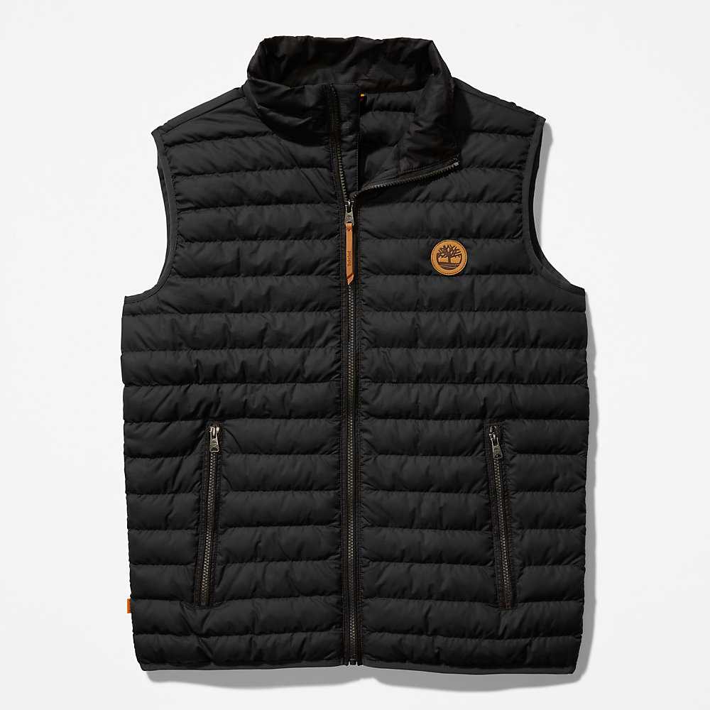 Black Men's Timberland Axis Peak Vest | Israel-9230478