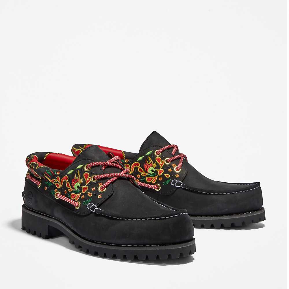 Black Men's Timberland CLOT x Timberland® Boat Shoes | Israel-5678029