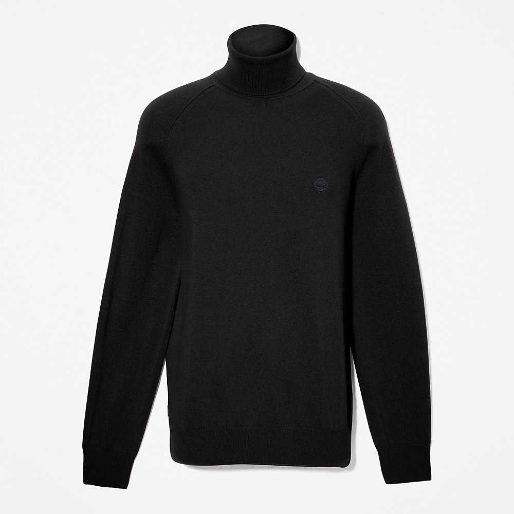 Black Men's Timberland Cashmere-Blend Sweatshirt | Israel-3546281