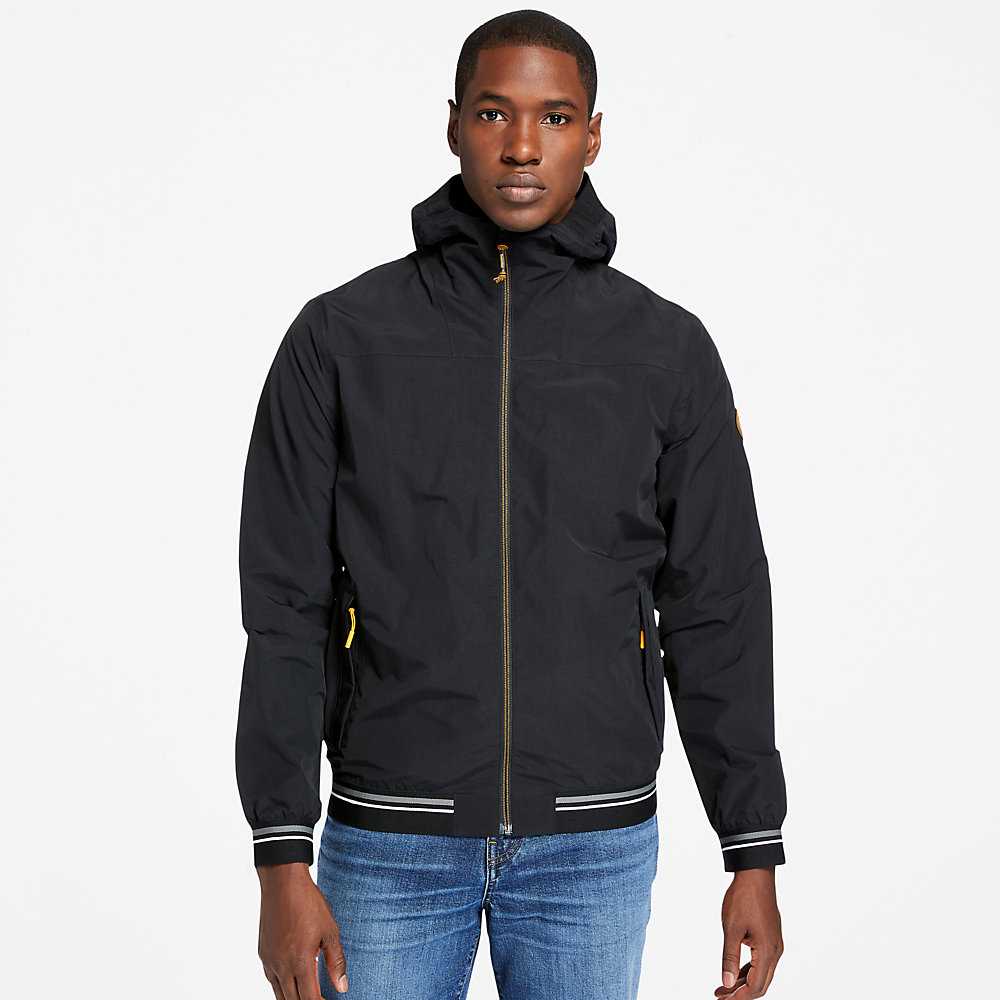 Black Men\'s Timberland Coastal Cool Bomber Jacket | Israel-7839502