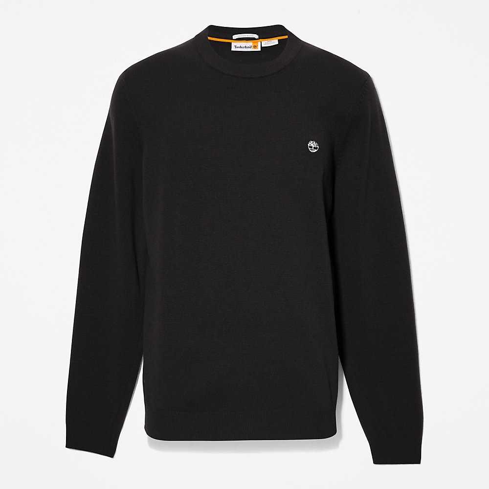 Black Men's Timberland Cohas Sweaters | Israel-6713952