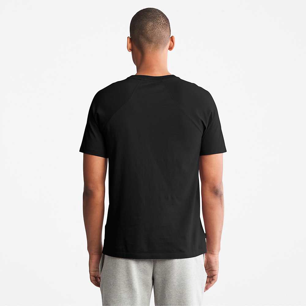 Black Men's Timberland Eco-Ready Supima® Cotton TimberFresh™ T Shirts | Israel-0143758