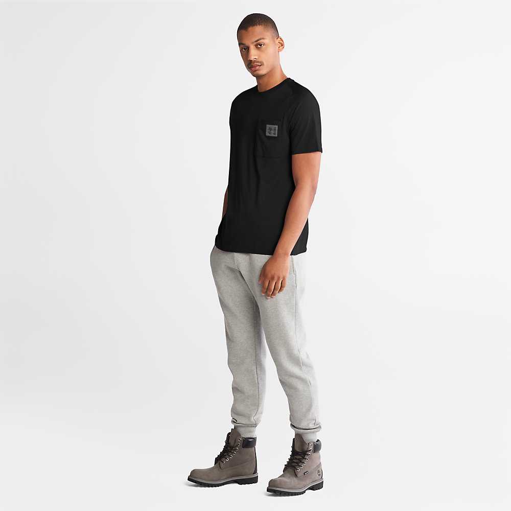 Black Men's Timberland Eco-Ready Supima® Cotton TimberFresh™ T Shirts | Israel-0143758