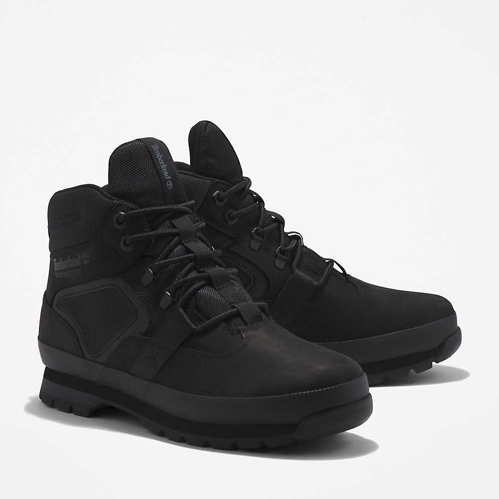 Black Men's Timberland Euro Hiker Chukka Boots | Israel-9320146