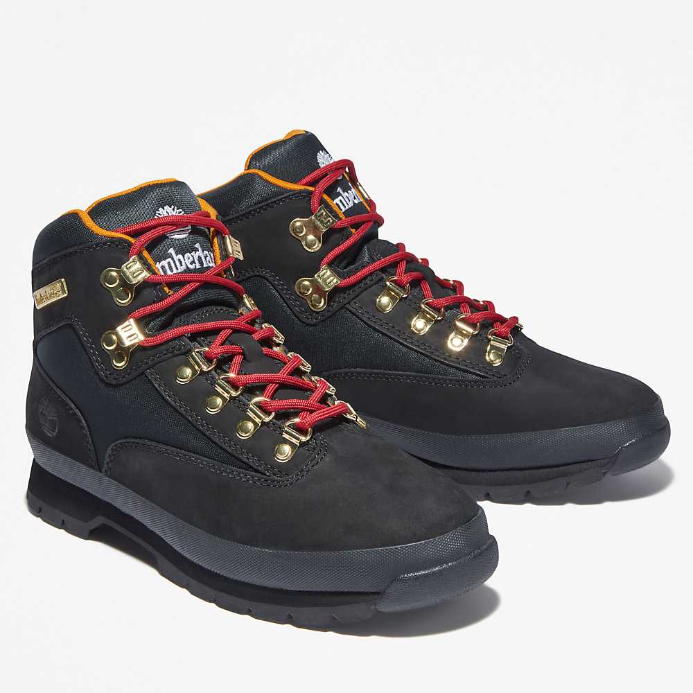 Black Men's Timberland Euro Hiker Hiking Boots | Israel-5429310