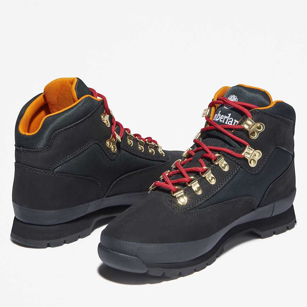 Black Men's Timberland Euro Hiker Hiking Boots | Israel-5429310