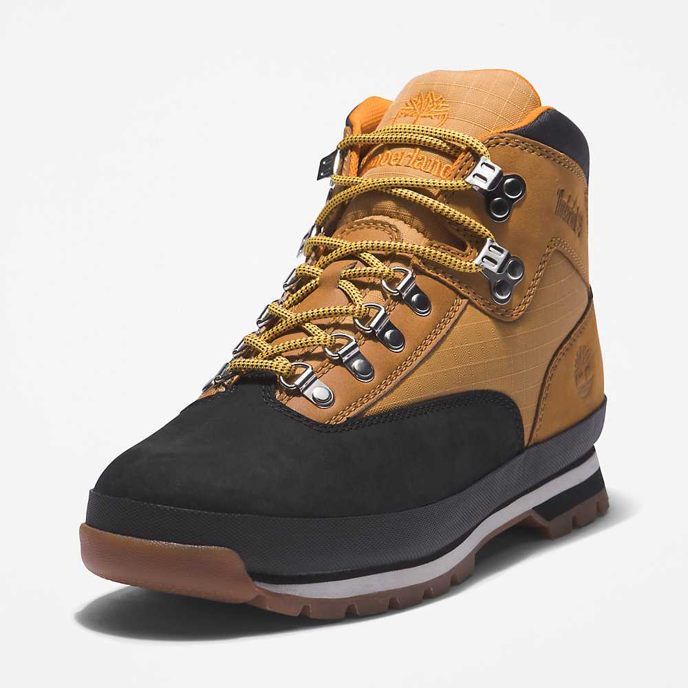 Black Men's Timberland Euro Hiker Hiking Boots | Israel-5849201