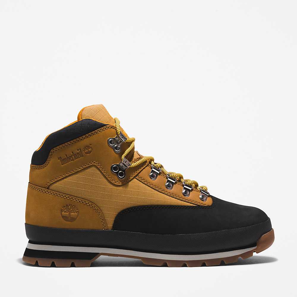 Black Men\'s Timberland Euro Hiker Hiking Boots | Israel-5849201