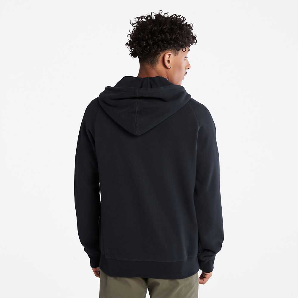 Black Men's Timberland Exeter River Hoodie | Israel-3527406