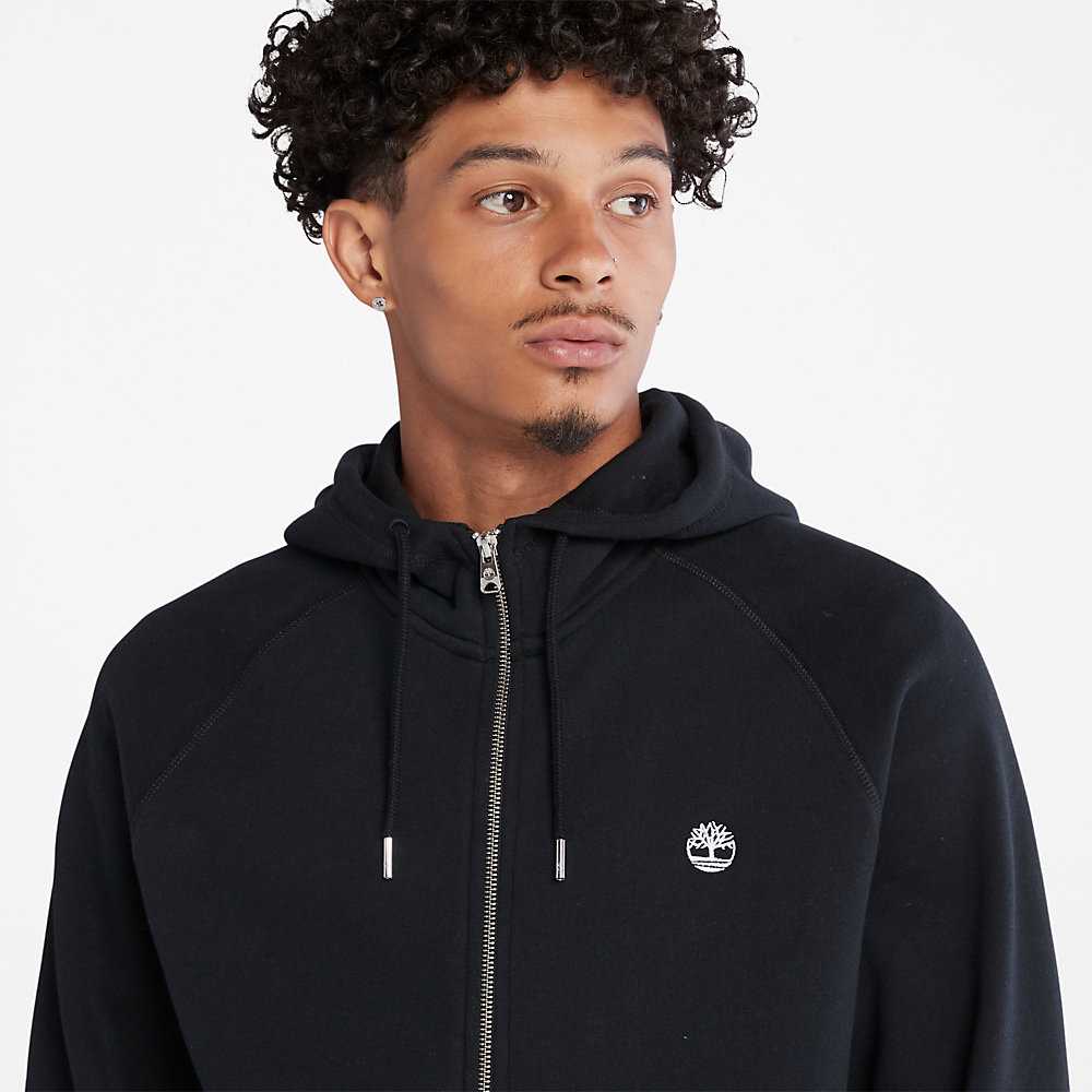 Black Men's Timberland Exeter River Hoodie | Israel-3527406