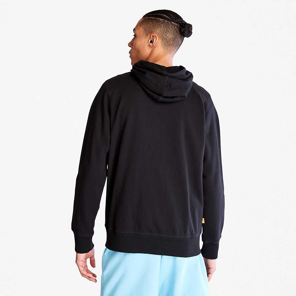 Black Men's Timberland Exeter River Hoodie | Israel-5903264