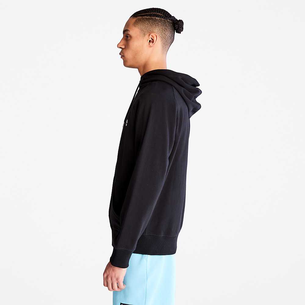 Black Men's Timberland Exeter River Hoodie | Israel-5903264